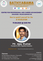 How to Upskill yourself for AI revolution 2020 Webinar Poster